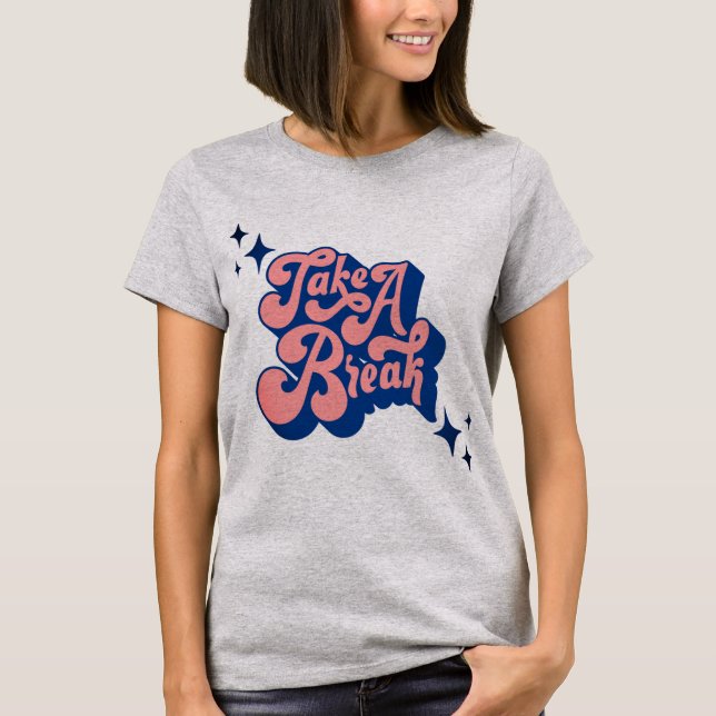 "Serene Solace: Take a Break Girl's T-Shirt" T-Shirt (Vorderseite)