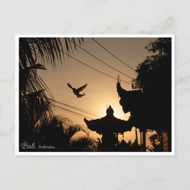 Serene Sunrise in Canggu Bali - Postcard Postkarte (Vorderseite)