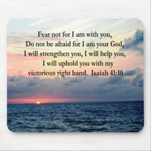 SERENE SUNRISE ISAIAH 41:10 MOUSEPAD