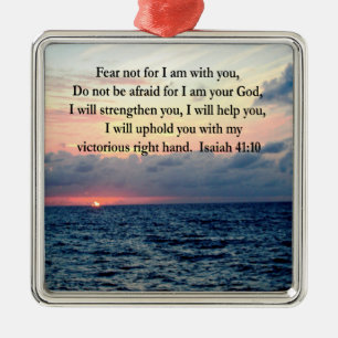 SERENE SUNRISE ISAIAH 41:10 ORNAMENT AUS METALL