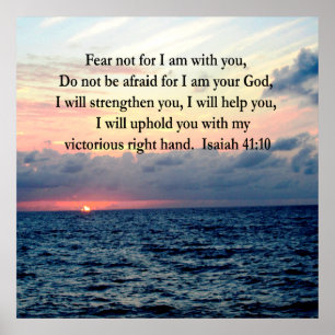 SERENE SUNRISE ISAIAH 41:10 POSTER