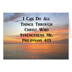 SERENE SUNRISE PHILIPPIANS 4:13 FOTO SCRIPTURE