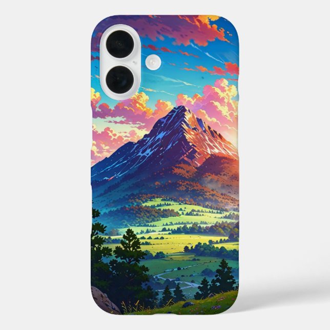 Serene Sunset Mountains Case-Mate iPhone Hülle (Rückseite)