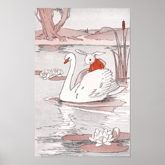 Serene Swan gibt Rabbit einen Aufzug Poster