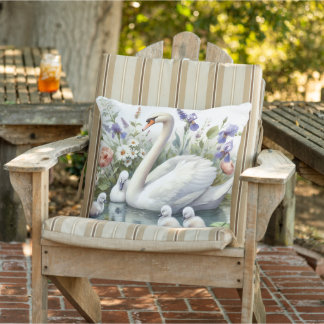 Serene Swan Lake Kissen