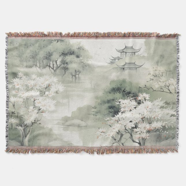 Serene Tranquility japanisches Thema Decke (Vorderseite)