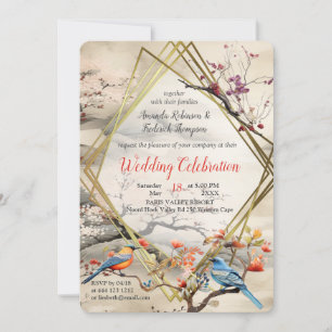 Serene Tranquility japanisches Thema Einladung