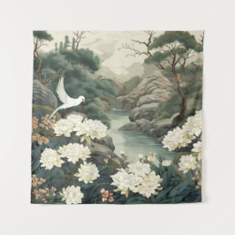 Serene Tranquility japanisches Thema Wandteppich