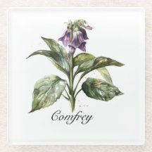 Serene Watercolor Comfrey, kundenspezifisch