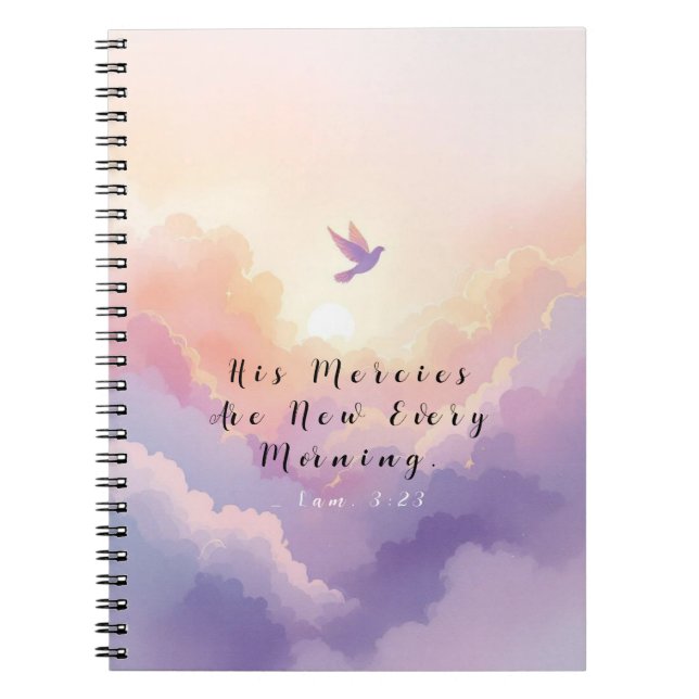 Serene Watercolor Dove Prayer & Faith Journal Notizblock (Vorderseite)