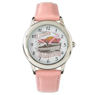 Serene Waters: Ich Liebe Liebe Motorboot Armbanduhr