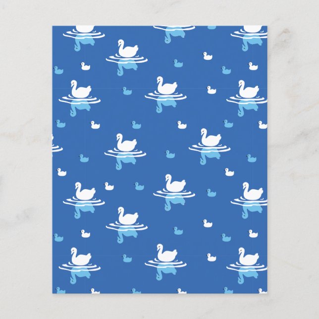 Serene Waters - Spielerisches Muster des Swan Lake Flyer (Vorne)