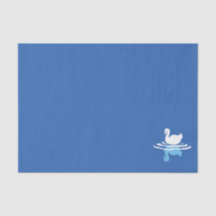 Serene Waters - Spielerisches Muster des Swan Lake Seidenpapier