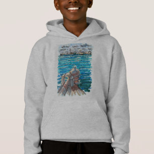 Serene Waterscape in San Juan de Ulua, Veracruz Hoodie