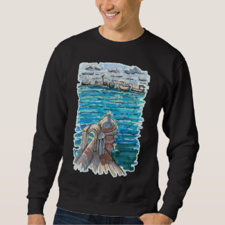 Serene Waterscape in San Juan de Ulua, Veracruz Sweatshirt