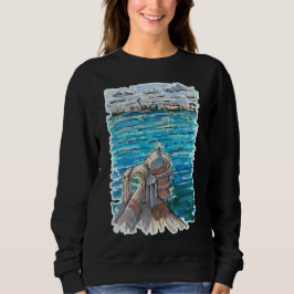 Serene Waterscape in San Juan de Ulua, Veracruz Sweatshirt