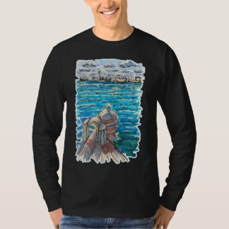 Serene Waterscape in San Juan de Ulua, Veracruz T-Shirt