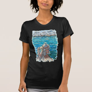 Serene Waterscape in San Juan de Ulua, Veracruz T-Shirt