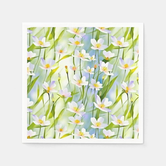 Serene Wildblume   Serviette (Vorderseite)