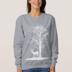 Serene Winter Silhouette Sweatshirt