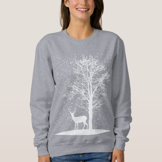 Serene Winter Silhouette Sweatshirt (Vorderseite)
