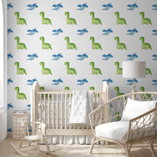 Serener Wasser-Dinosaurier Tapete (Kinder)
