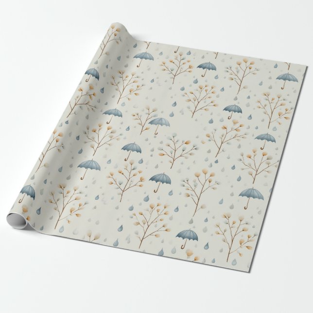 Serenes Regenbogengarten-Blumenmuster (10) Geschenkpapier (Ungerollt)