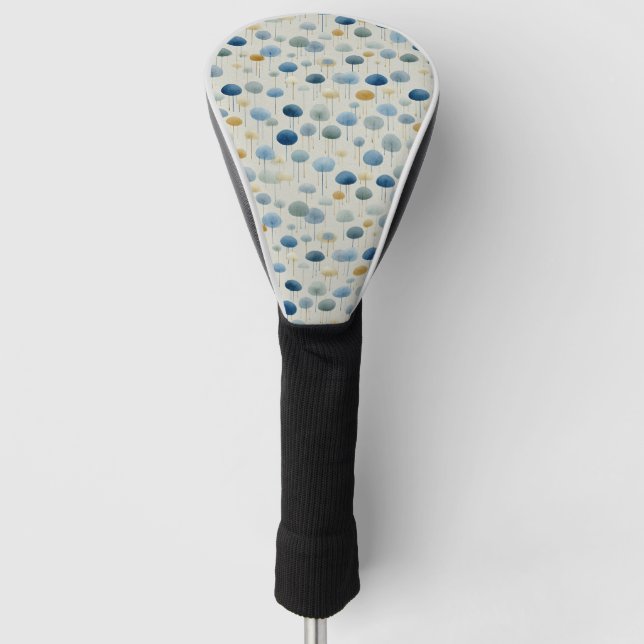 Serenes Regenbogengarten-Blumenmuster (2) Golf Headcover (Vorderseite)