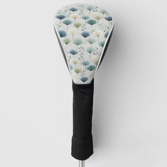 Serenes Regenbogengarten-Blumenmuster (5) Golf Headcover (Vorderseite)
