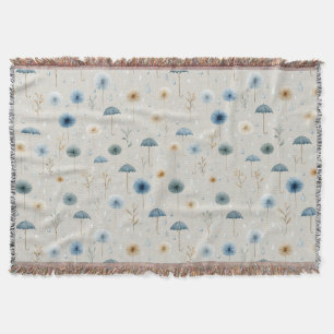 Serenes Regenbogengarten-Blumenmuster (8) Decke