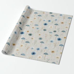 Serenes Regenbogengarten-Blumenmuster (8) Geschenkpapier
