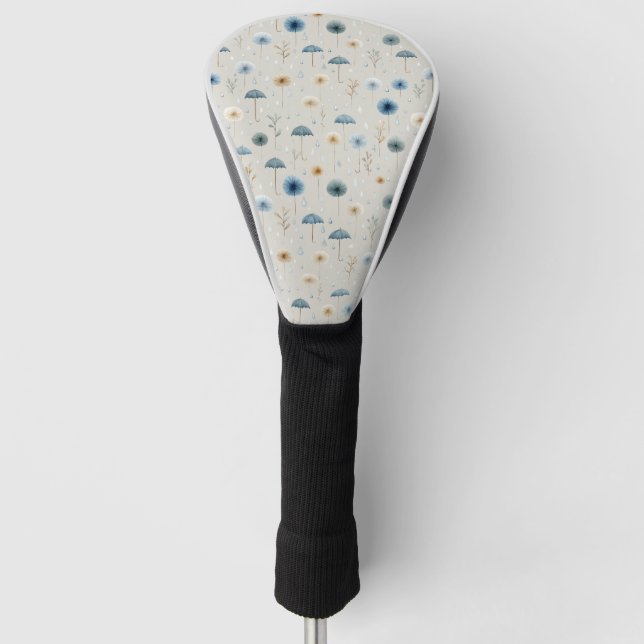 Serenes Regenbogengarten-Blumenmuster (8) Golf Headcover (Vorderseite)