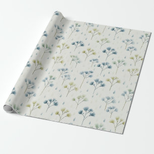 Serenes Regenbogengarten-Blumenmuster (9) Geschenkpapier
