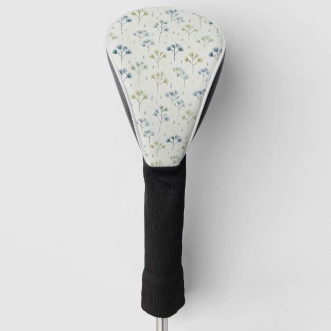 Serenes Regenbogengarten-Blumenmuster (9) Golf Headcover (Vorderseite)
