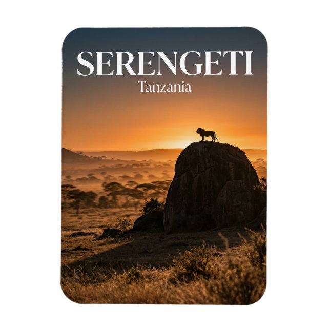 Serengeti, Arusha, Mara-Region Magnet (Vertikal)