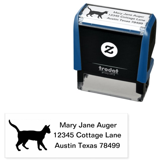 Serengeti Cat Personalisiert Permastempel (Beispiel)