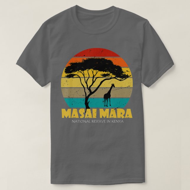 Serengeti Masai Mara Nationalpark Kenya Safari T-Shirt (Design vorne)