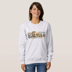 Serengeti-Nationalpark atemberaubende Typografie Sweatshirt