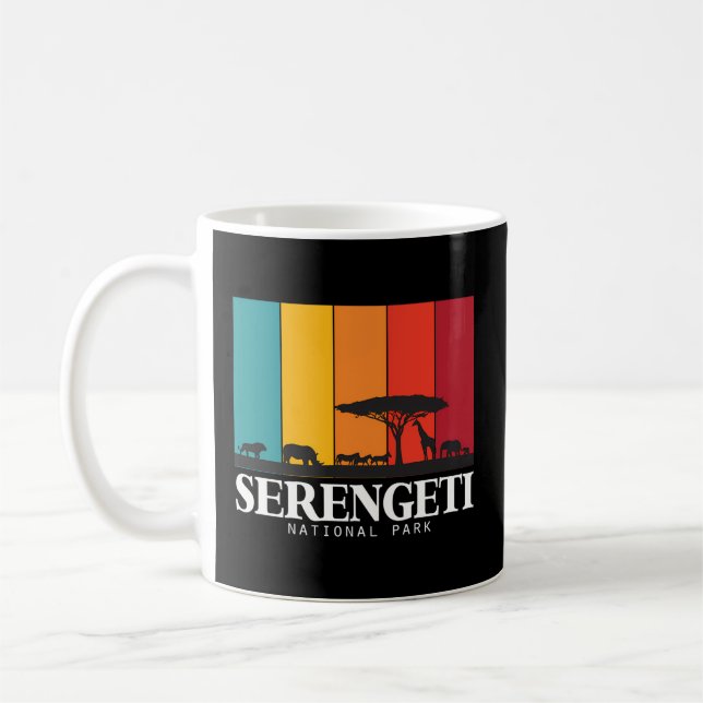 Serengeti Nationalpark Big Five Safari Afrika Kaffeetasse (Links)