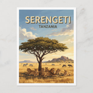 Serengeti-Nationalpark Seronera Tansania Postkarte
