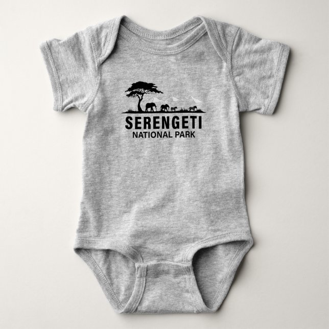 Serengeti Nationalpark Tansania Baby Strampler (Vorderseite)