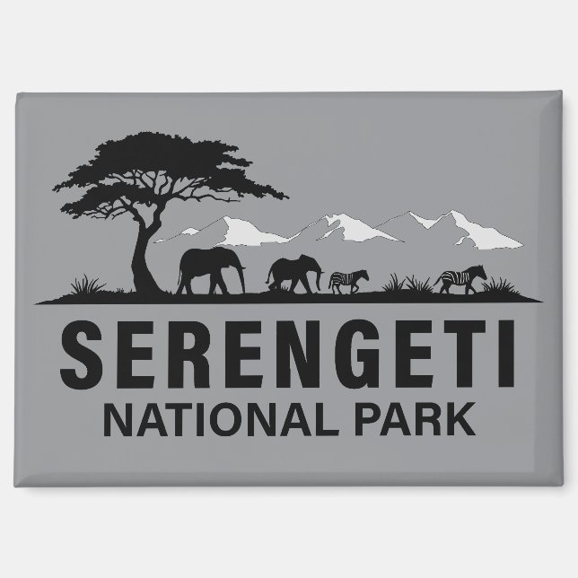 Serengeti Nationalpark Tansania Magnet (Vorderseite)