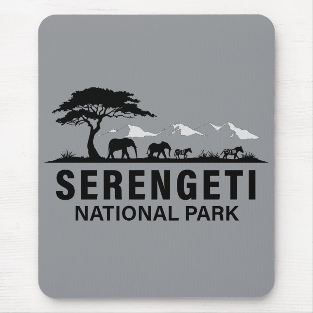 Serengeti Nationalpark Tansania Mousepad (Vorne)