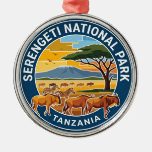 Serengeti-Nationalpark Tansania Ornament Aus Metall