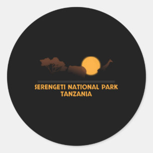Serengeti Nationalpark Tansania Runder Aufkleber