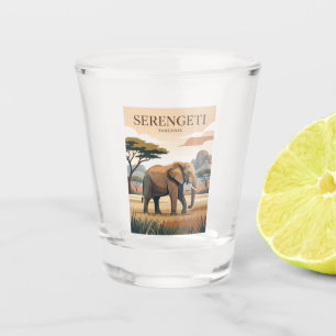 Serengeti-Nationalpark Tansania Schnapsglas