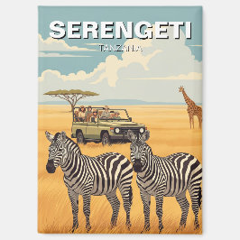 Serengeti-Nationalpark Tansania Zebras Magnet
