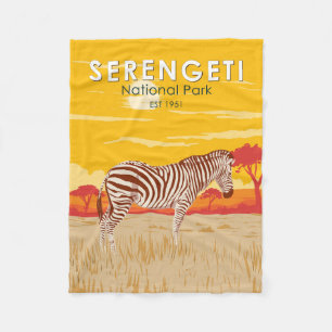 Serengeti Nationalpark Zebra Kunstvoll wandern im  Fleecedecke