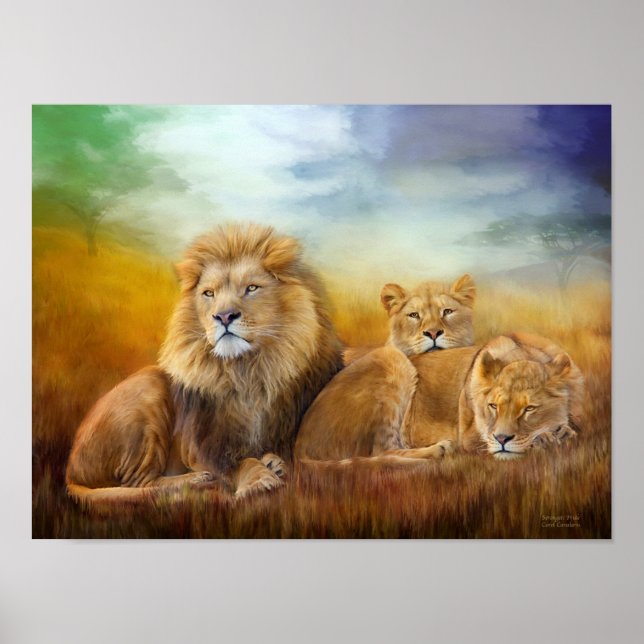 Serengeti Pride Fine Art Poster/Print Poster (Vorne)
