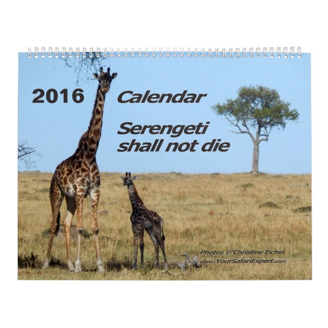 Serengeti soll nicht die Seite des Kalenders 2 Kalender (Titelbild)